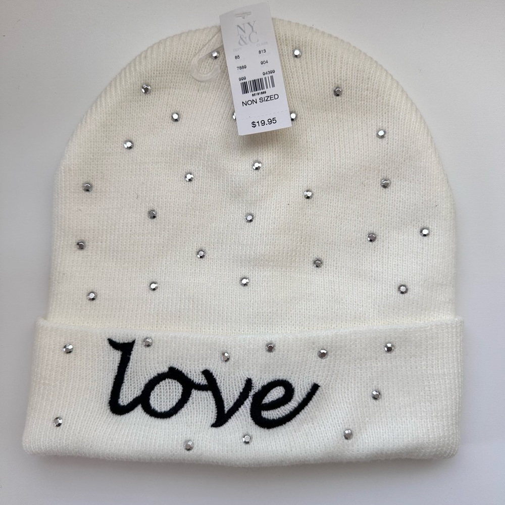 New York & Company Cream Beanie NWT